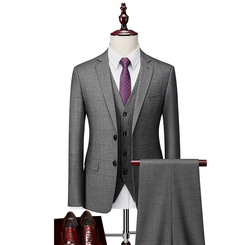 Fraser | Checkered Three-Piece Suit